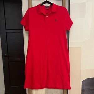 Ralph Laurent Red Polo Dress